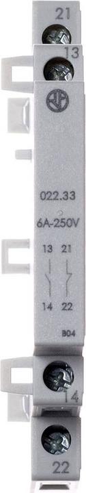 Actual product image Finder Contactor auxiliary contact 2 NO 6A