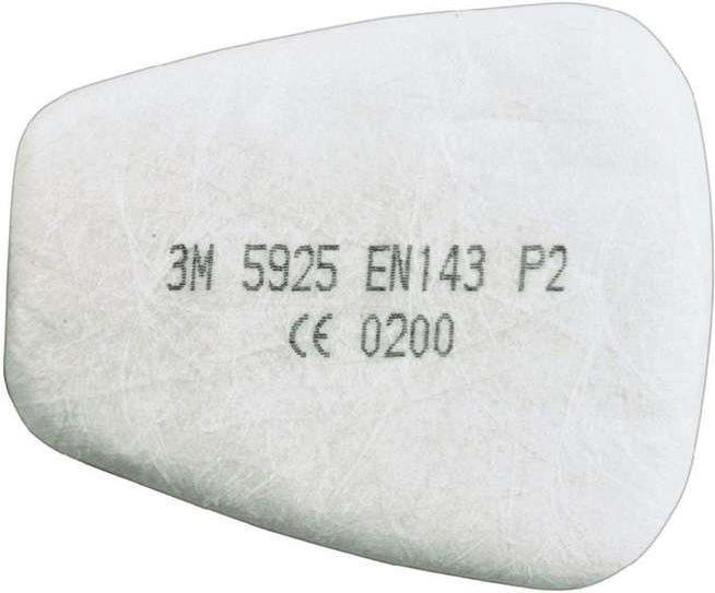 Produktbild 3M P2 Partikel-Einlegefilter 5925 (Atemschutzmaske Ersatzfilter)