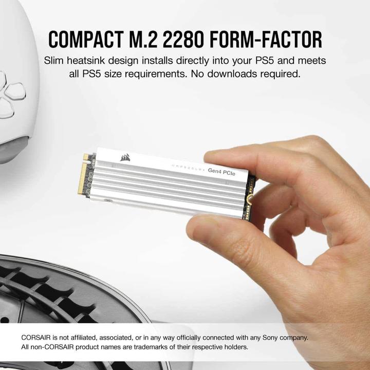 Actual product image Corsair MP600 PRO LPX (4000 GB, M.2 2280)
