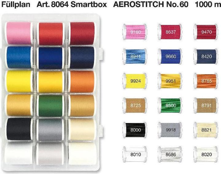 Produktbild Madeira Stickgarn AeroStitch 60 Smart Box (1000 m)