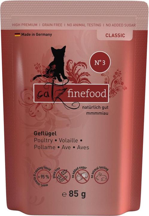 Actual product image Catz Finefood No.03 Poultry (Adult, 16 pcs., 90 g)