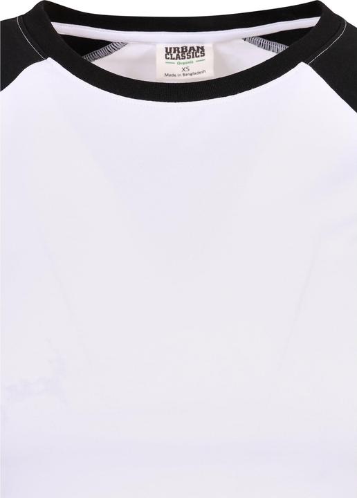 Image du produit Urban Classics Tee-shirt de base-ball rétro pour femmes Organic Stretch Short (XS)