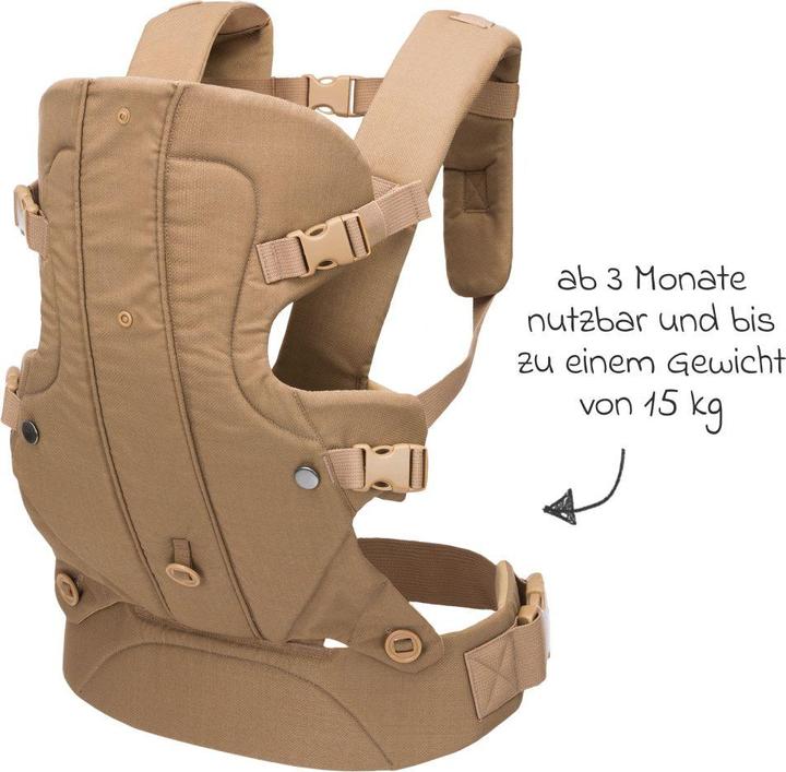 Actual product image Fillikid Babytragen & Tragetücher Babytrage Walk 4in1 für Bauch- und Rückentrageposition