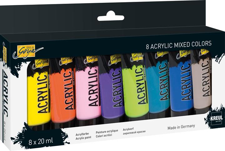 Produktbild Kreul Acrylfarbe SOLO Goya Acrylic, 20 ml, 8er-Set (Multi, 20 ml)