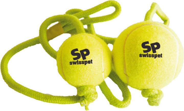 Immagine prodotto Swisspet Palla Smash & Tennis con corda 6.5cm (Palla giocattolo per cani)