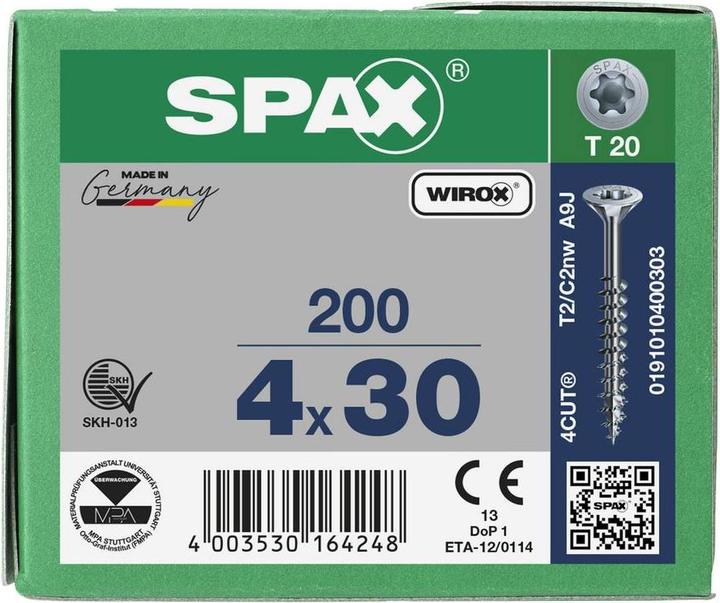 Actual product image Spax Universal screws 4 x 30 mm, 200 pieces (200 Screws per piece)