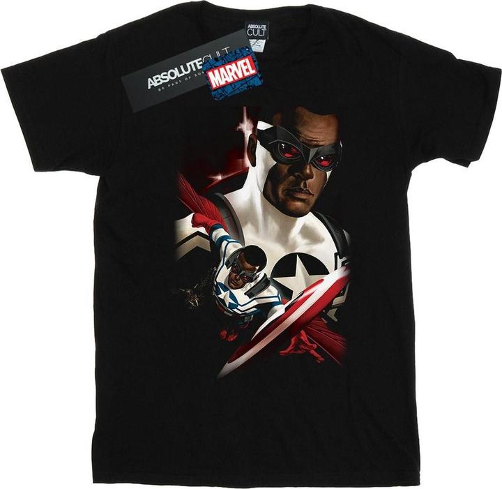 Immagine prodotto Captain America Sam Wilson Portrait Maglietta Uomo (S)