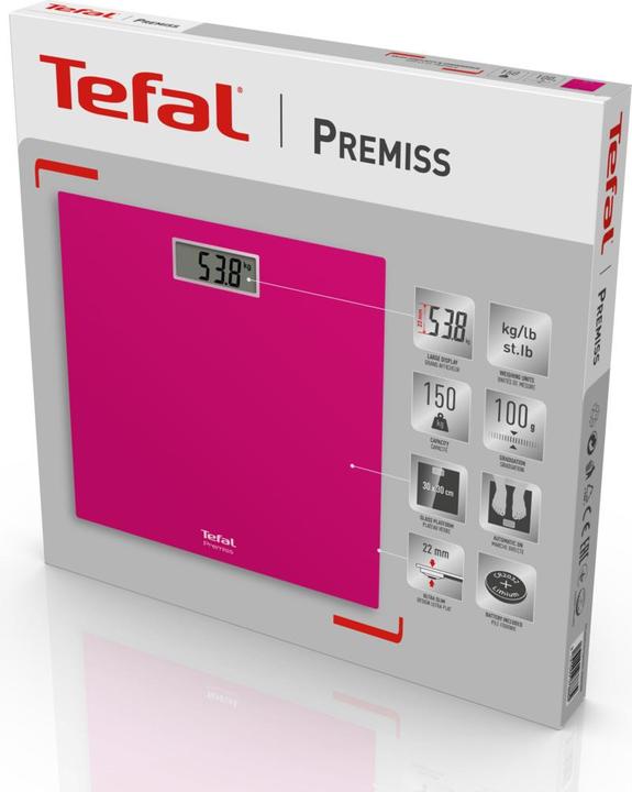 Produktbild Tefal Waage Premiss rosa (PP1403V0) (150 kg)