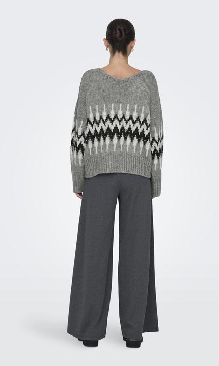 Produktbild JdY Jdydinea L/S Rev V-Neck Jacq Pull Knt (L)