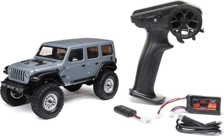 Actual product image Axial Scale Crawler SCX24 Jeep JLU Wrangler Grey, RTR (RTR Ready-to-Run)