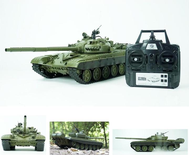 Actual product image Es-toys Heng Long RC Tank Russian T-72 (RTR Ready-to-Run)