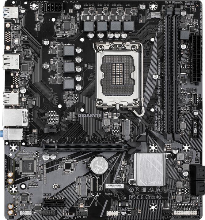 Immagine prodotto Gigabyte H610M D3W DDR4 Scheda madre - Supporta CPU Intel Core di 14a generazione, VRM a 5+1+1 fasi, fino a 3 (LGA 1700, Intel H610, mATX)