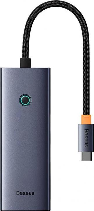 Image du produit Baseus Hub 6w1 UltraJoy 6-Port ( USB-C vers 1xHDMI4K@30Hz + 3xUSB 3.0 + 1xPD +RJ45) (USB-C, 6 Ports)
