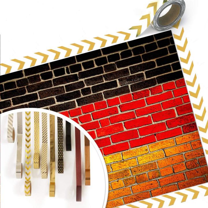 Actual product image Trenddeko German flag wall (120 x 80 cm)