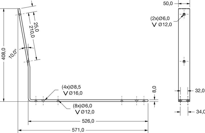 Image du produit Werkstarck Traverse avec dossier pour patin de banc