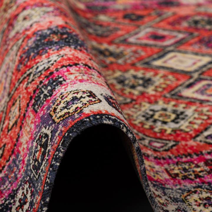 Produktbild Pergamon Kurzflor Designer Teppich Modern Vintage Orient Muster (160 x 230 cm)