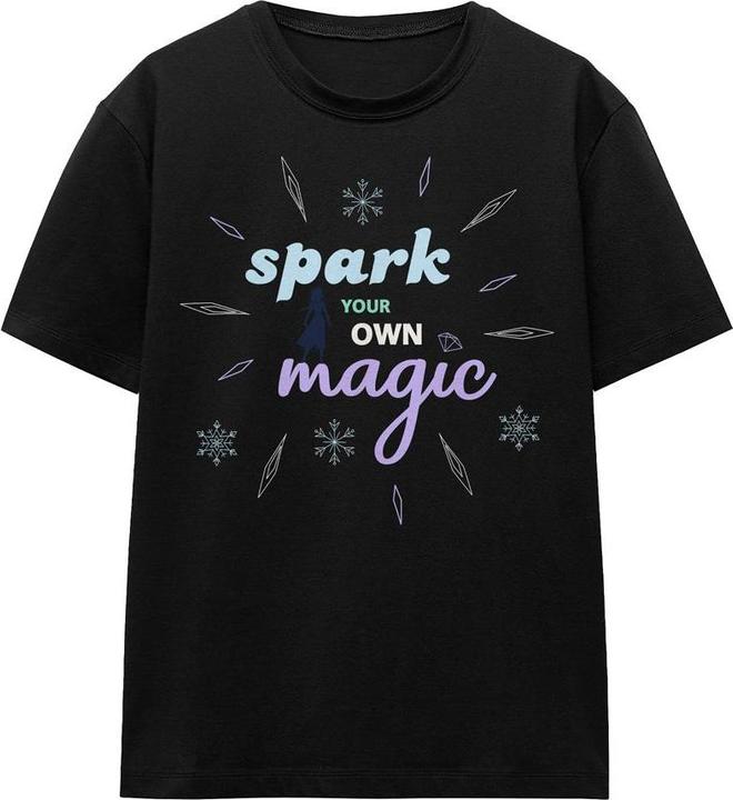 Immagine prodotto Disney Frozen Spark Your Own Magic Maglietta Elsa Profilo Adulto Unisex (S)