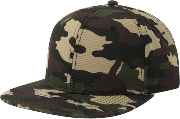 Actual product image Unisex Adult 6 Panel Sustainable Flat Peak Baseball Cap (One size)