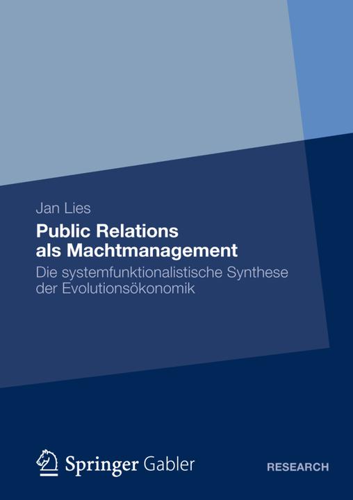 Actual product image Public Relations als Machtmanagement (German, Jan Lies, 2012)