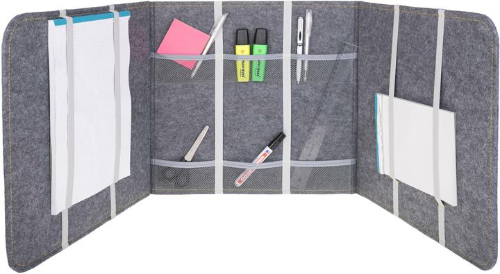 Image du produit FTM Cloison de bureau 39 x 121 cm, Gris, Couleur détaillée : Gris (121 x 39 cm)