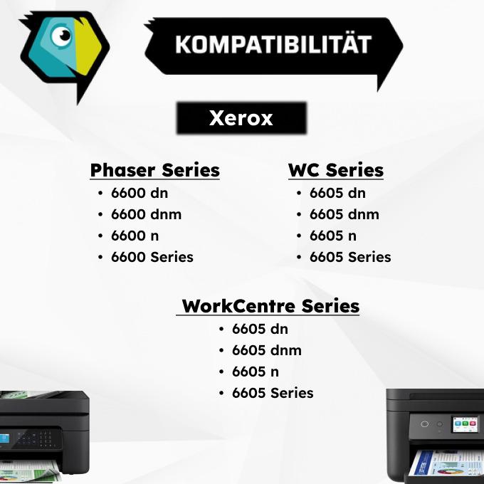 Image du produit Inkadoo Toner compatible avec Xerox 106R02247 toner, jaune jaune (Y)
