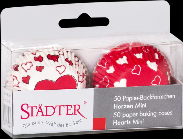 Produktbild Städter Mini Cupcake Förmchen Herzen (4 cm)