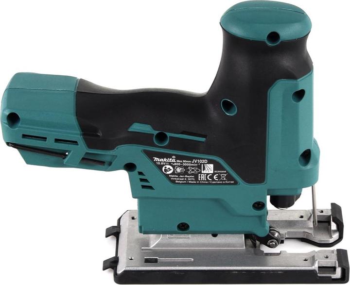 Actual product image Makita JV102DZ Cordless mitre saw 12V MAX, BL motor, without batteries and charger.