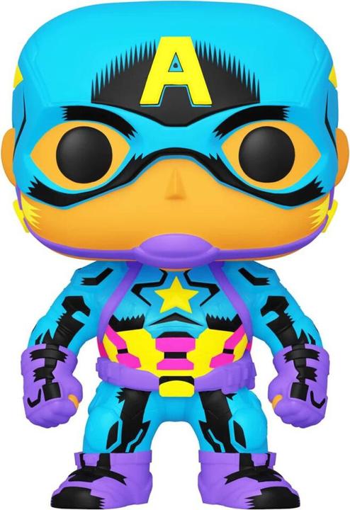 Actual product image Funko POP! - Marvel - Black Light: Captain America