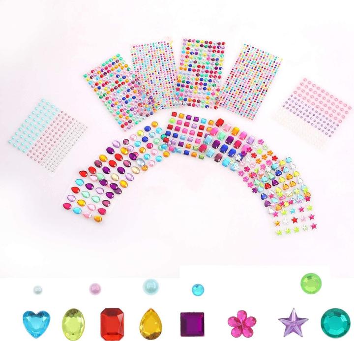 Produktbild I Am Creative 3D Sticker im Edelstein Look Selbstklebende Perlen