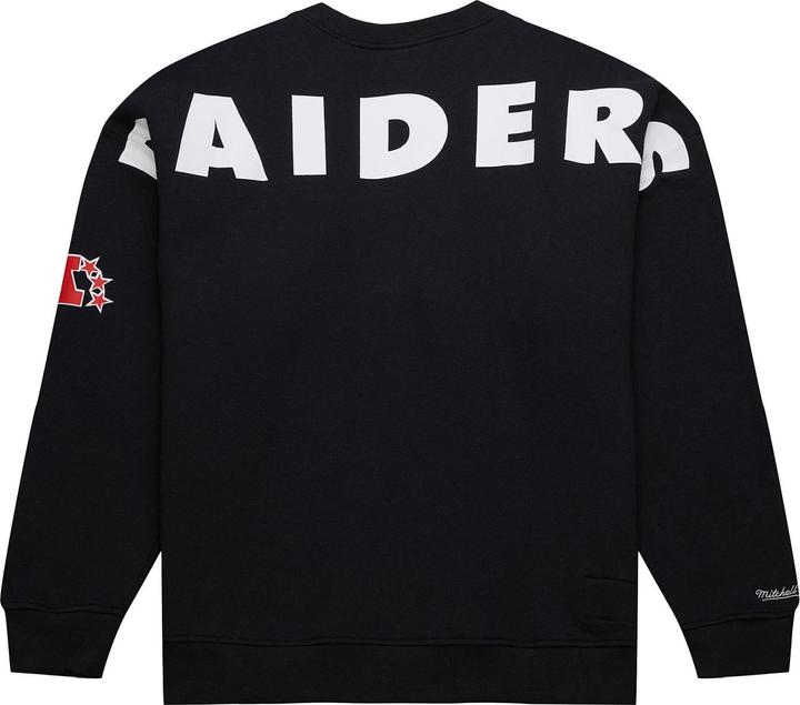 Actual product image Mitchell & Ness BACKPRINT Pullover Oakland Raiders - XL (XL)