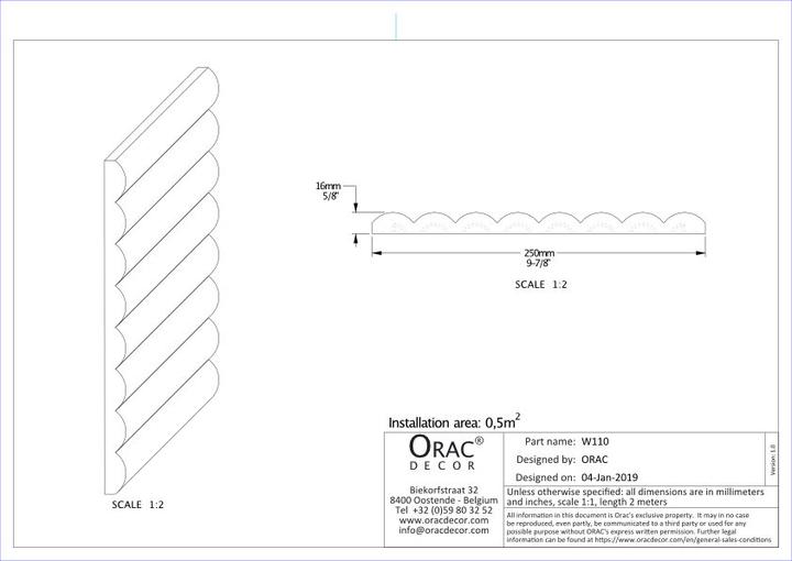 Produktbild Orac Decor HILL W 110