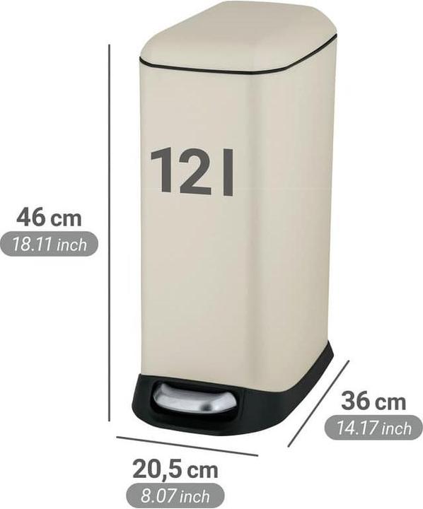 Image du produit Wenko Treteimer Design Easy-Close (12 l)
