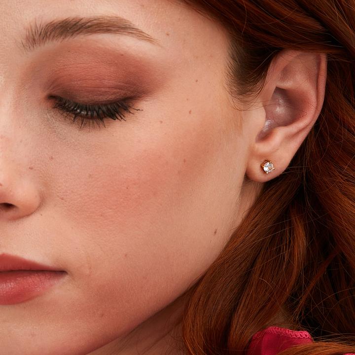Produktbild La Petite Story Gold-plated earrings with clear zircons Silver LPS01AWV13 (925er Silber)