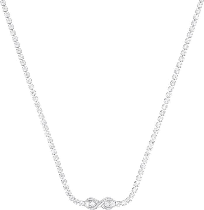 S.Oliver Collana da donna, Argento 925, Zirconi (sintetici) | Infinito (Argento 925, 36 cm)