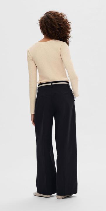 Image du produit Selected Femme Haut côtelé à manches longues (XL)
