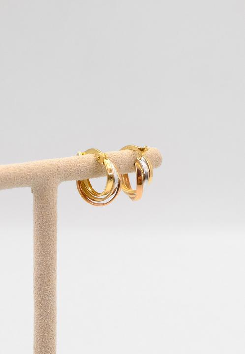 Produktbild Muau Creolen (750, Weissgold, 18 K Gelbgold)