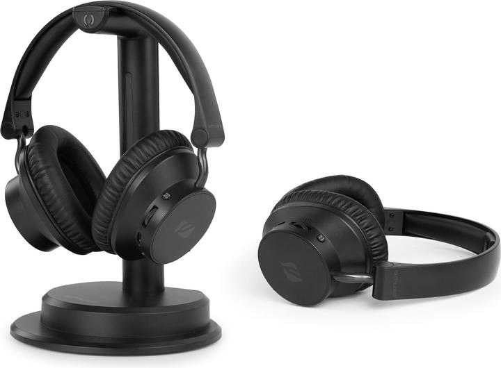 Muse Casque filaire | Pack 2 Casque TV sans fil | M-288 CTV | Over-ear | Bluetooth | Noir (Filaire)