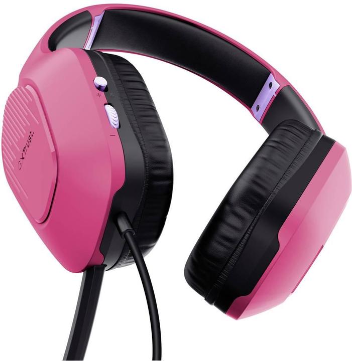 Image du produit Trust GXT415P CASQUE ZIROX - ROSE (Filaire)
