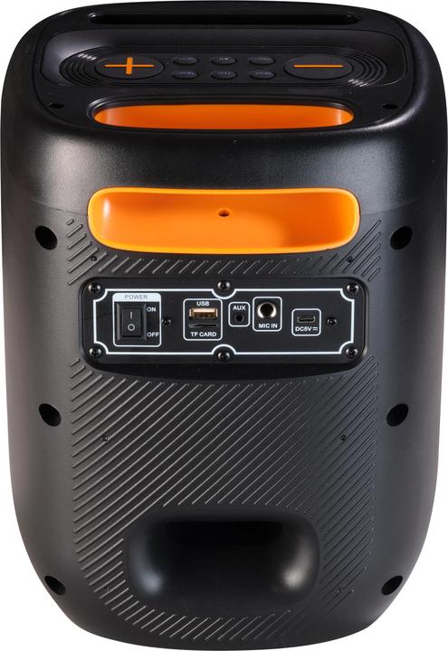 Actual product image Denver BPS-165 BT Party Speaker black (Rechargeable battery operated)