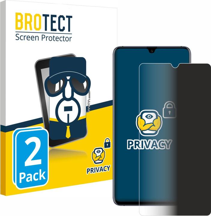 Produktbild BROTECT Sichtschutzfolie Anti-Spy Privacy Folie Blaulicht-Schutz (2 Stück, Huawei Mate 20 X 5G)