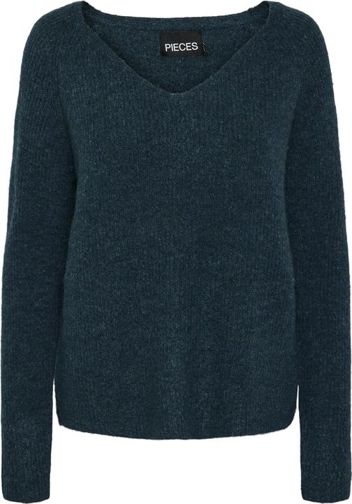 Pieces V-Ausschnitt Strickpullover