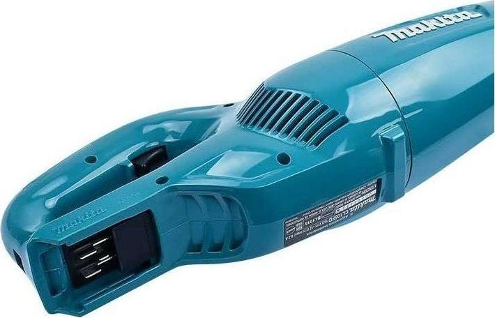 Actual product image Makita CL 106 FDZ 10.8V Li-ion battery hoover green solo incl. nozzles without battery & charger