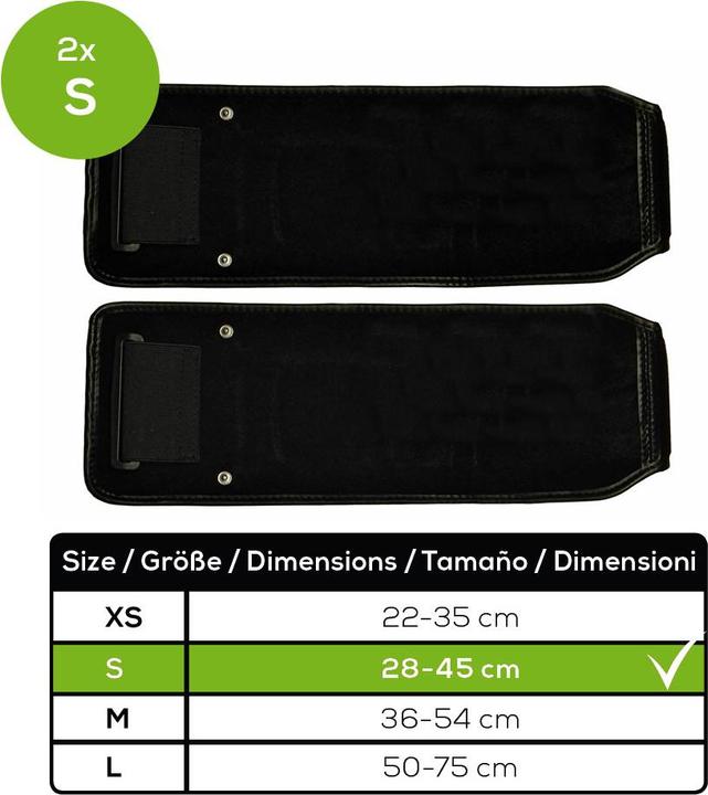 Actual product image Beurer 2 EMS cuffs size S for homeSTUDIO muscle stimulation device