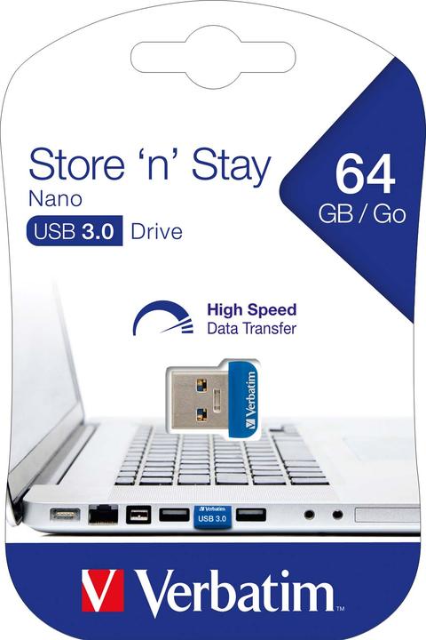 Produktbild Verbatim Nano (64 GB, USB 3.0, USB-A)