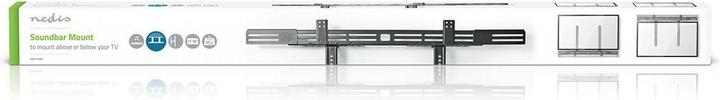 Immagine prodotto Nedis Supporto per soundbar | Universale | Collegato alla TV | 10 kg | Regolazione della profondità di (1 pz., Installazione a parete)