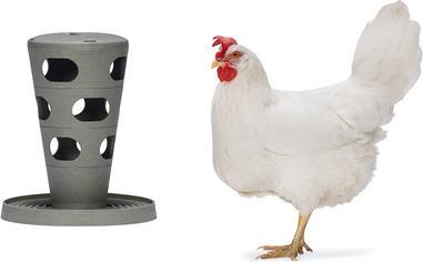 Actual product image Beeztees Feeding Station Chickens Feeding Tower, Grey