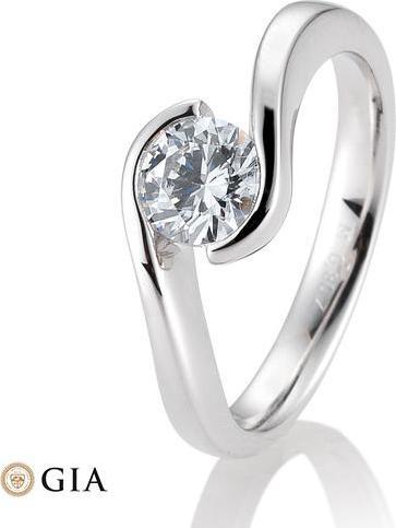 Produktbild Breuning Ring Schwung 0,80-1,50 ct. (56, 750/18 K Gold)