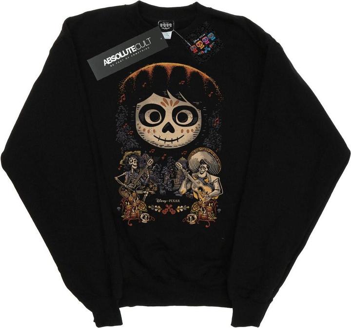 Actual product image Disney Boys Coco Miguel Face Poster Sweatshirt (116)