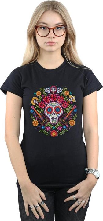 Immagine prodotto Disney Coco Embroidered Skull Print Maglietta Donna (XL)