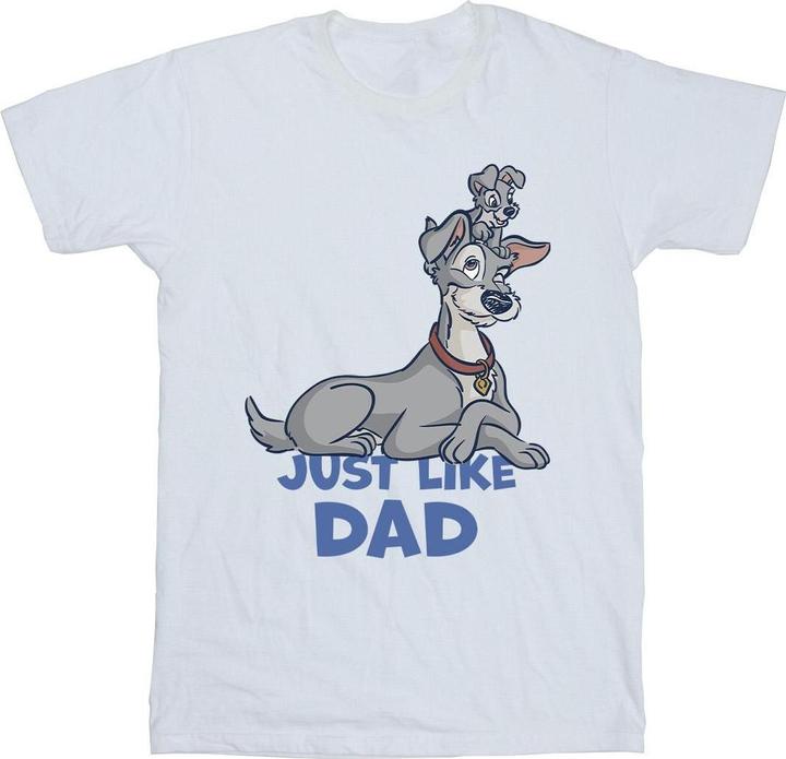 Immagine prodotto Disney Lady And The Tramp Just Like Dad Maglietta Uomo (L)